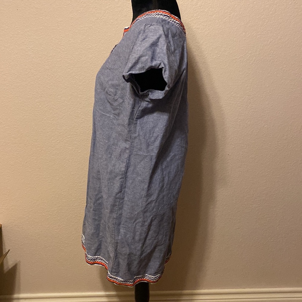 Mudpie Short Sleeve Denim Dress - Picture 2 of 8